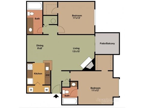 Two Bedroom Two Bath